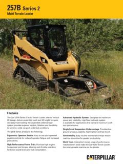 caterpillar 257b skid steer specs|cat 257b maintenance manual.